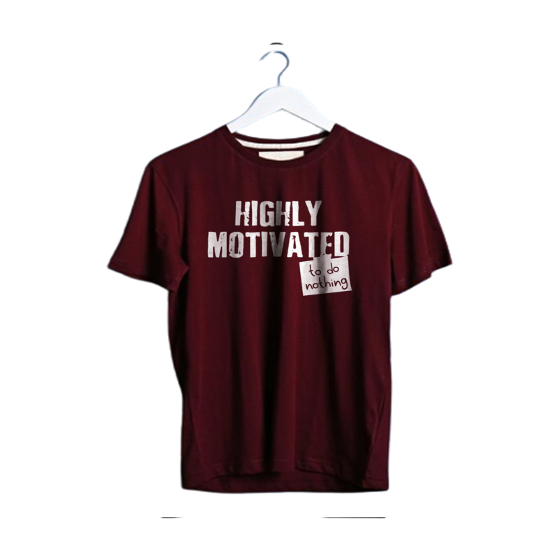 HIGHLY MOTIVATED PRINT UNISEX T-SHIRT
