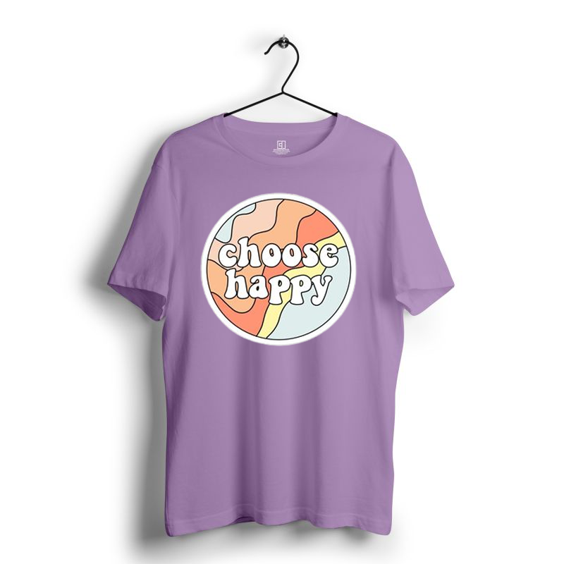 CHOOSE HAPPY PRINT UNISEX T-SHIRT