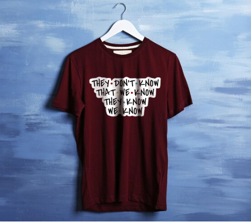 THEY DONT KNOW TEXT  PRINT UNISEX T-SHIRT